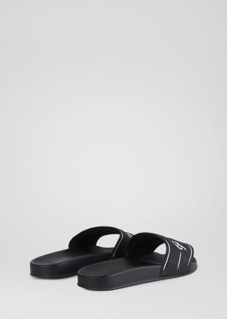 Versace GV Signature Slides παντοφλεσ γυναικεια μαυρα | ZI75UMC