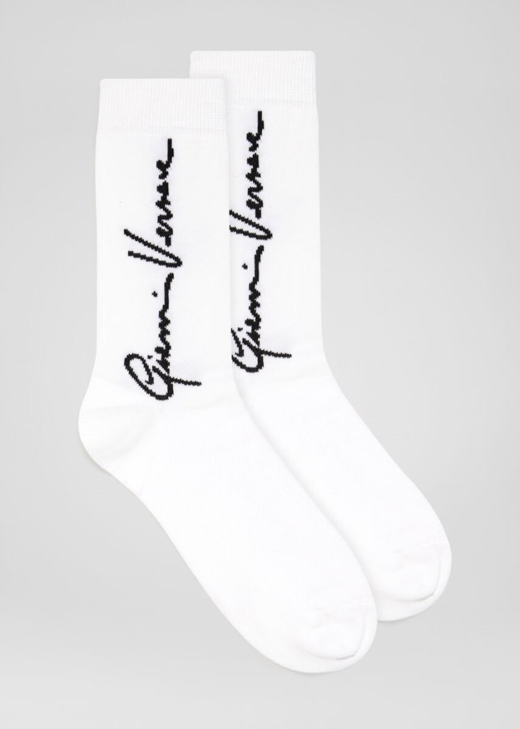 Versace GV Signature Socks καλτσεσ γυναικεια ασπρα | H2OJ7C2