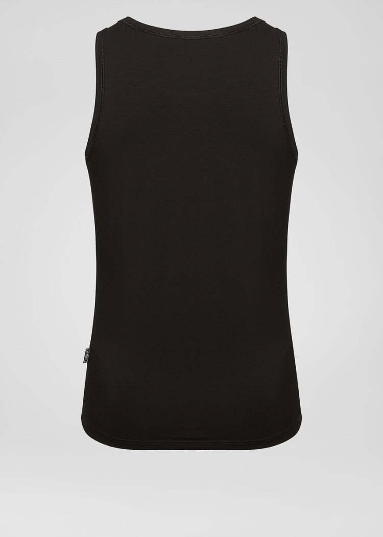 Versace GV Signature Tank Top αμανικα μπλουζακια ανδρικα μαυρα | R3EGOEX