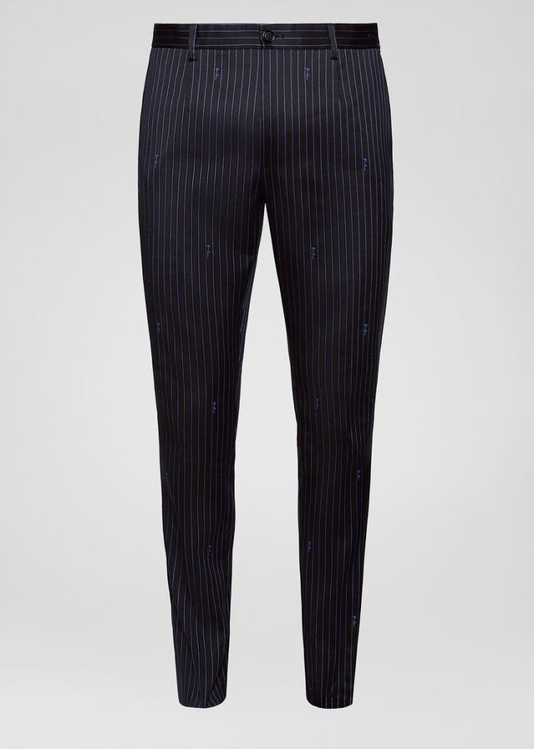 Versace GV Signature Trousers παντελόνι ανδρικα μπλε | 9VB8JKU
