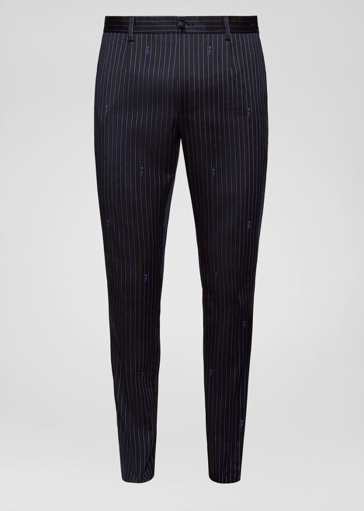 Versace GV Signature Trousers παντελόνι ανδρικα μπλε | KR0YYX9