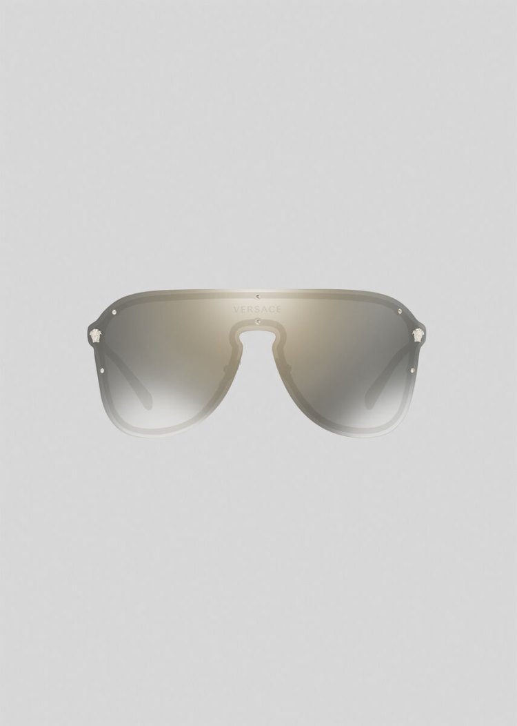 Versace Gold #Frenergy Visor γυαλια ηλιου γυναικεια χρυσο χρωμα | FMDD3PB