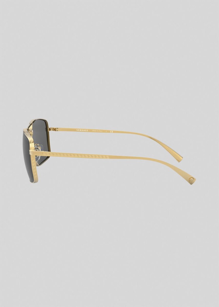 Versace Gold Greca Square γυαλια ηλιου γυναικεια χρυσο χρωμα | MCWT72M