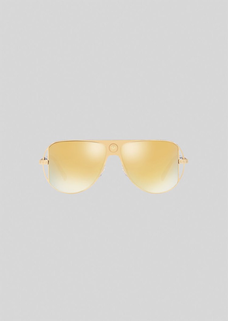 Versace Gold Grecamania Pilot γυαλια ηλιου ανδρικα χρυσο χρωμα | 454RYIL