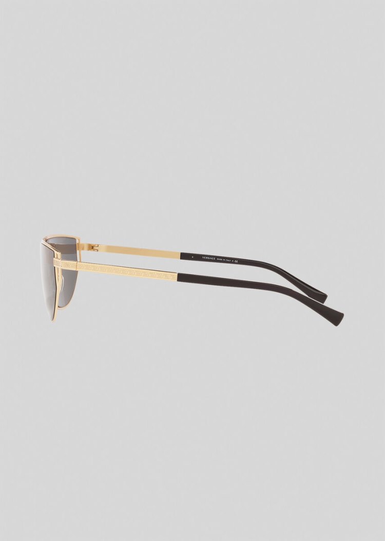 Versace Gold Grecamania Visor γυαλια ηλιου γυναικεια χρυσο χρωμα | QE2S9NQ