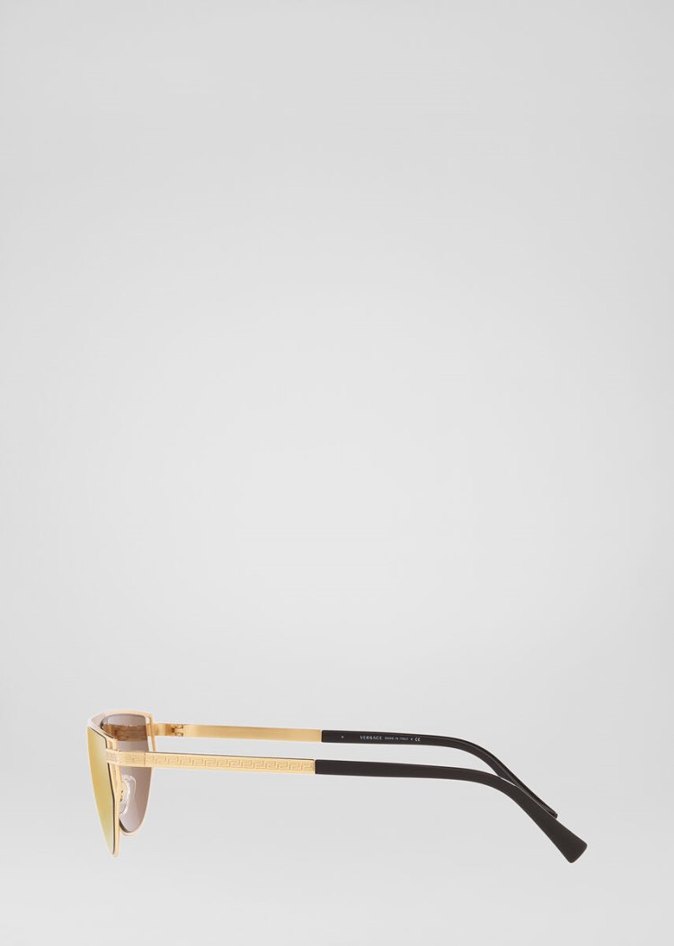 Versace Gold Grecamania Visor γυαλια ηλιου ανδρικα χρυσο χρωμα | T1SWVWV