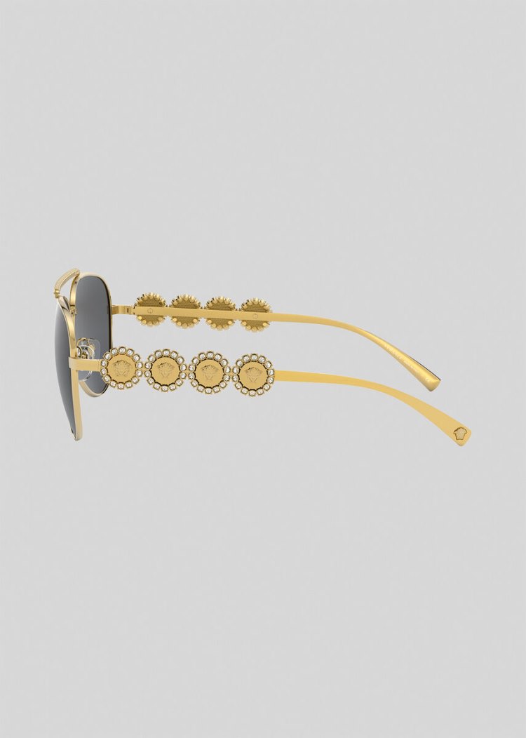 Versace Gold Signature Medusa Pilot γυαλια ηλιου γυναικεια χρυσο χρωμα | XV77Y3G