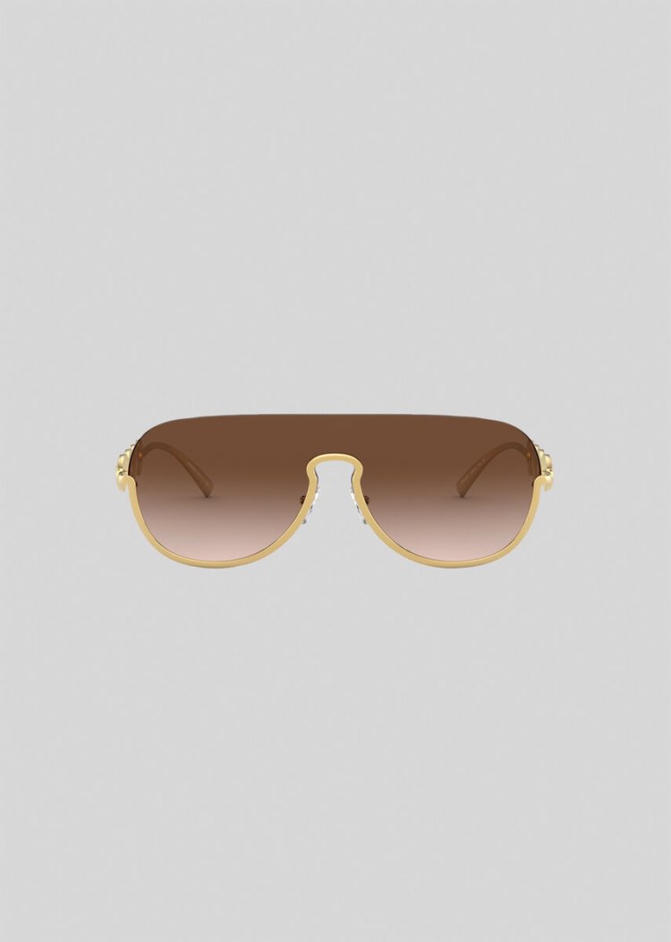Versace Gold Signature Medusa Visor γυαλια ηλιου γυναικεια χρυσο χρωμα | URLRG49