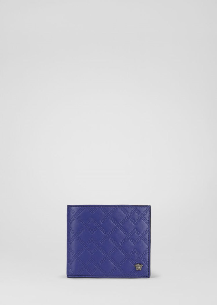 Versace Greca Argyle Medusa Wallet πορτοφολια ανδρικα μπλε | KORC7C2