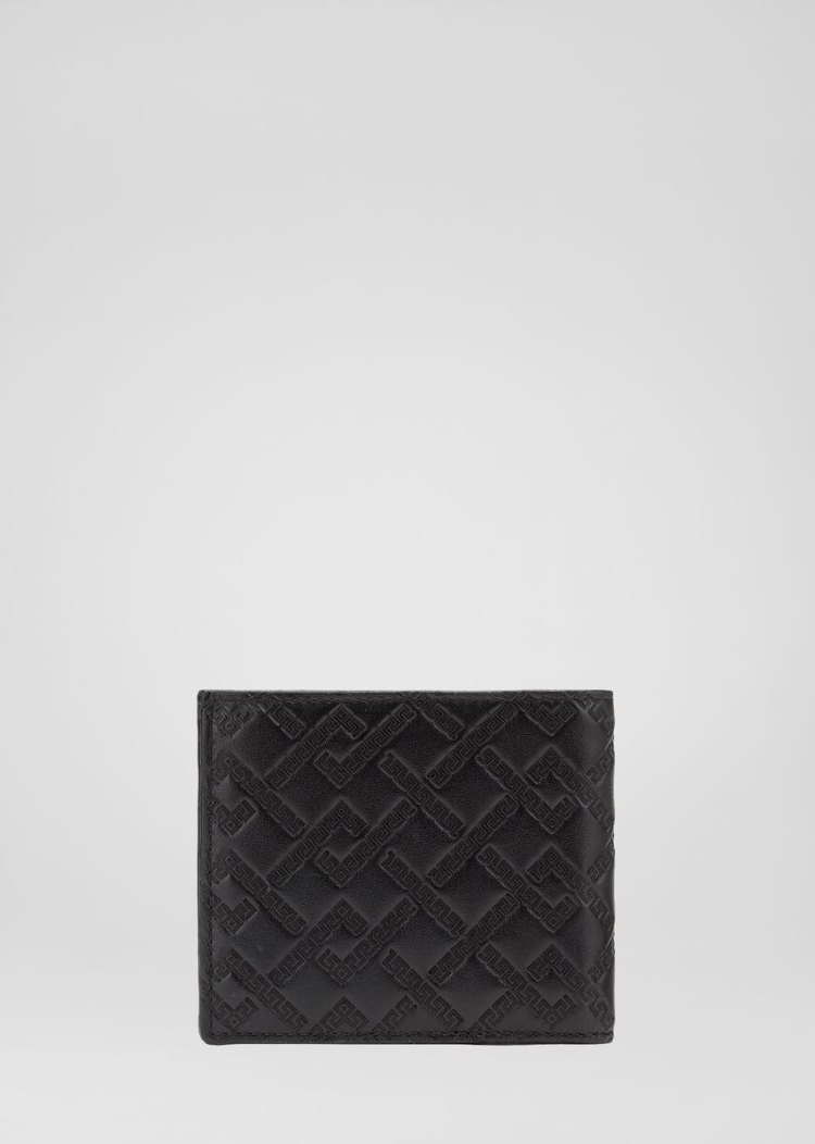 Versace Greca Argyle Medusa Wallet πορτοφολια ανδρικα μαυρα | YSB3QMW