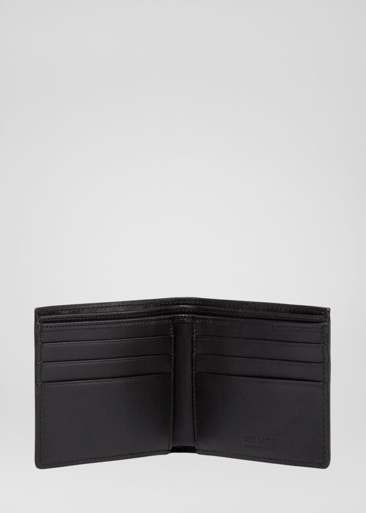 Versace Greca Argyle Medusa Wallet πορτοφολια ανδρικα μαυρα | YSB3QMW