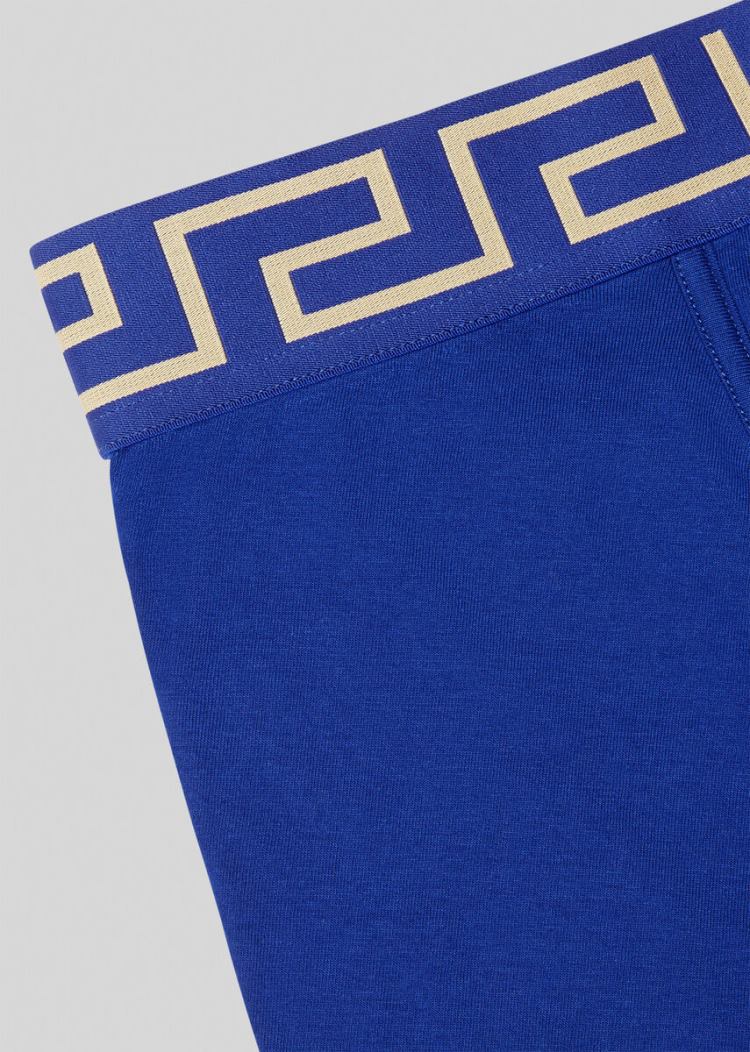 Versace Greca Border Boxers εσωρουχα ανδρικα μπλε | 364HJG2