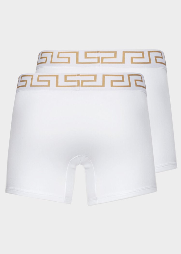 Versace Greca Border Boxers εσωρουχα ανδρικα ασπρα | 49DXLXK