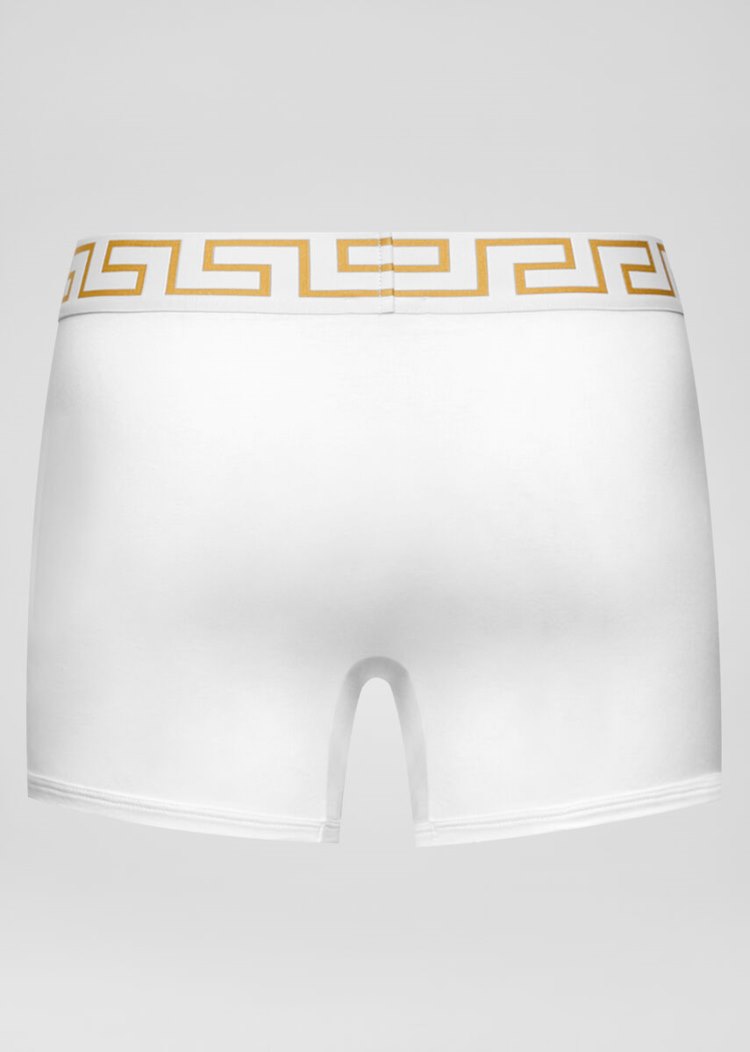 Versace Greca Border Boxers εσωρουχα ανδρικα ασπρα | 88EUNMZ