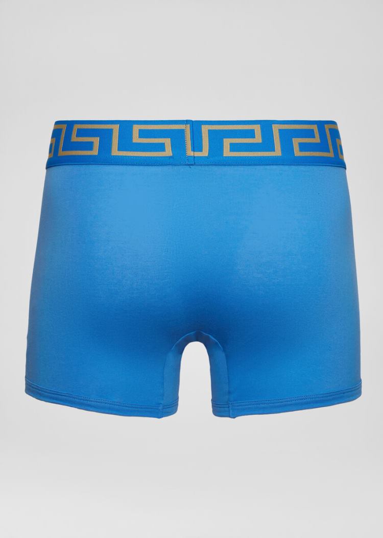 Versace Greca Border Boxers εσωρουχα ανδρικα μπλε | HUJ1BYC