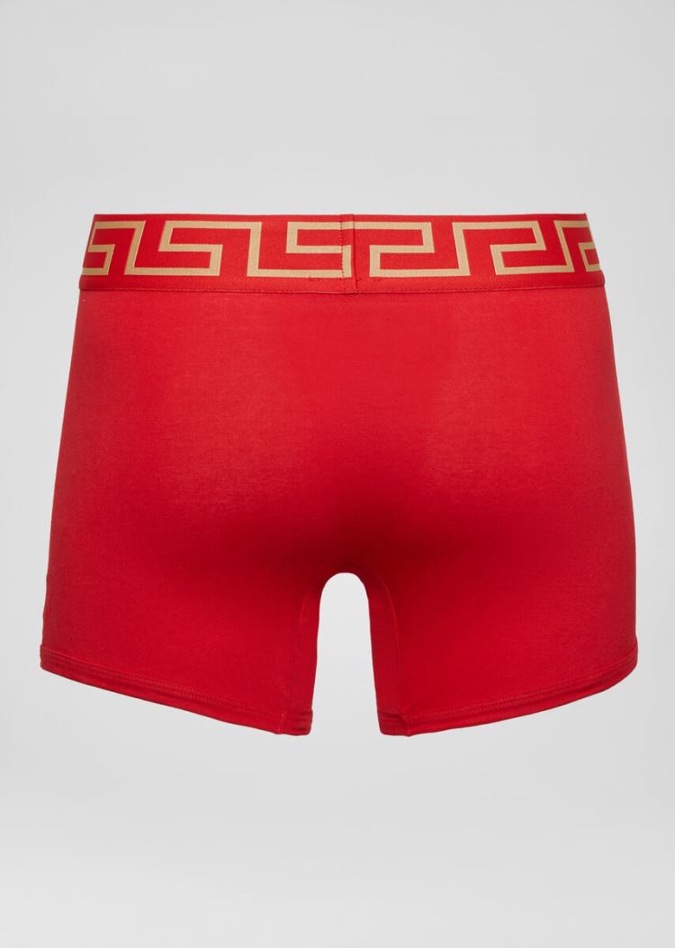 Versace Greca Border Boxers εσωρουχα ανδρικα κοκκινα | MX249KI