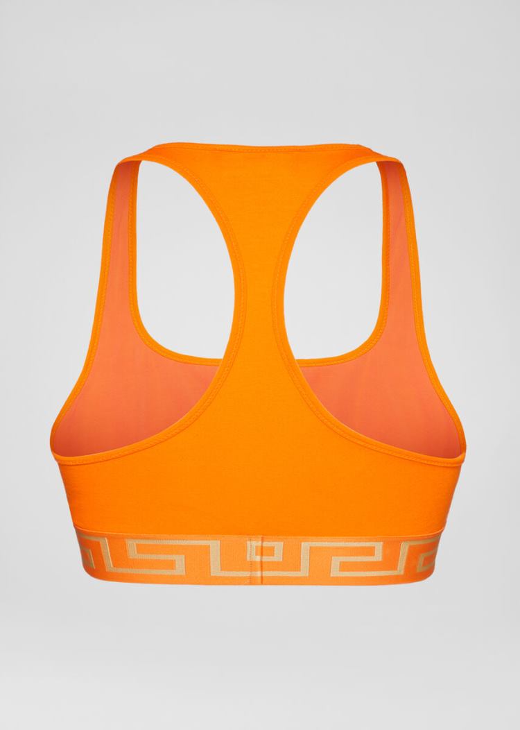 Versace Greca Border Bralette εσωρουχα γυναικεια πορτοκαλι | GPKHI44