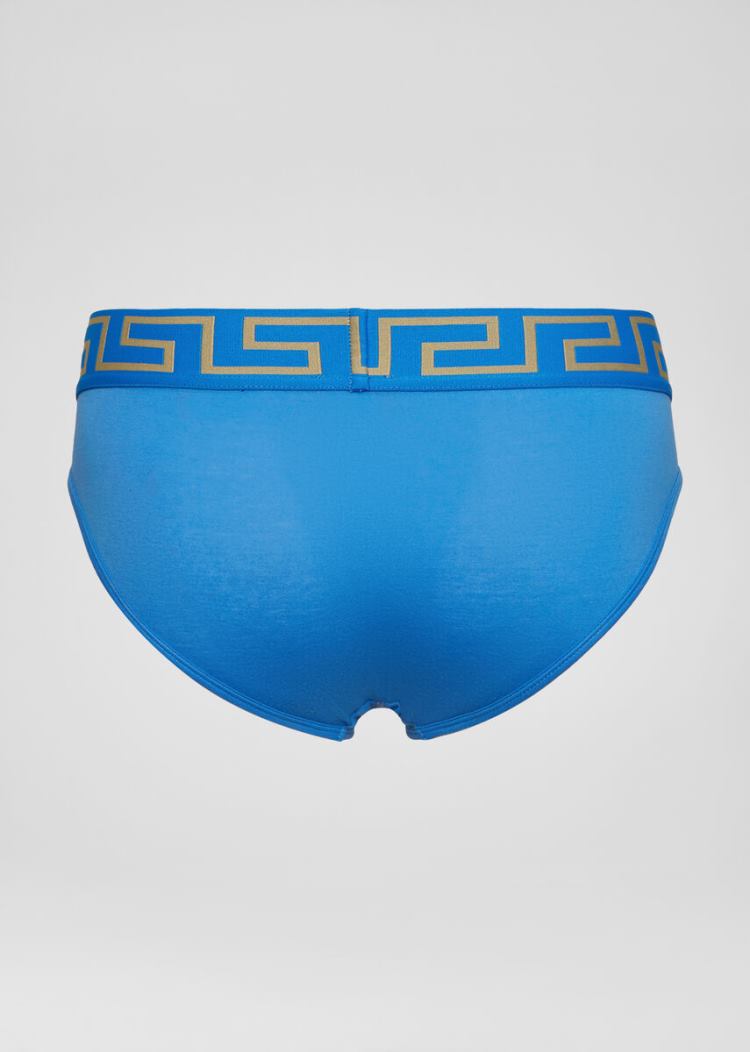 Versace Greca Border Briefs εσωρουχα ανδρικα μπλε | 7XG388B