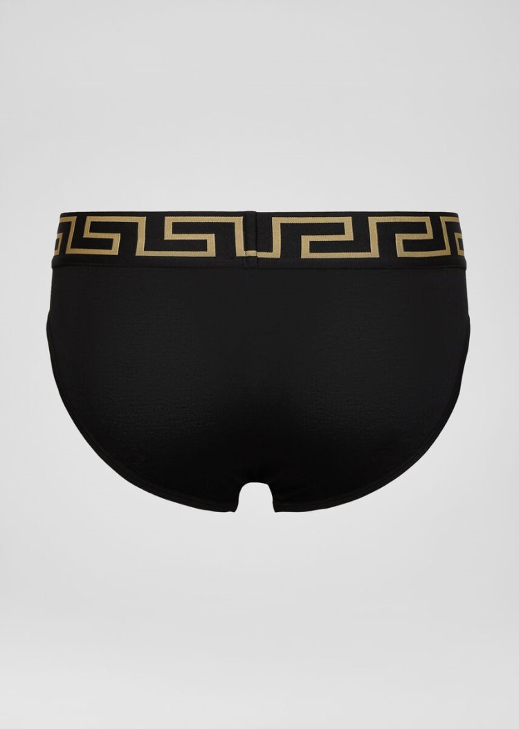 Versace Greca Border Briefs εσωρουχα ανδρικα μαυρα | HIM192G