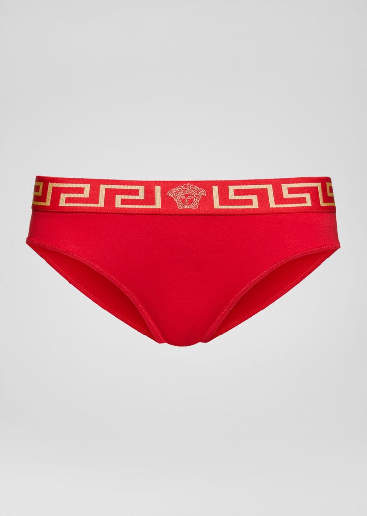 Versace Greca Border Briefs εσωρουχα γυναικεια κοκκινα | FXMOV47