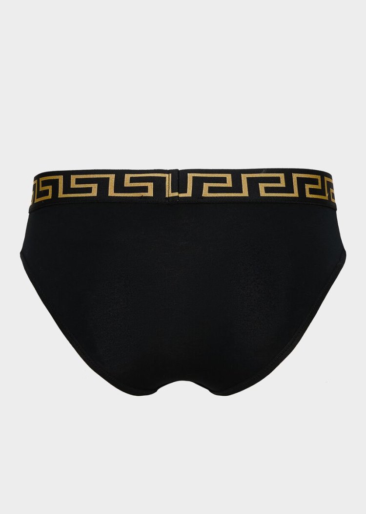 Versace Greca Border Briefs εσωρουχα γυναικεια μαυρα | IBM98XP