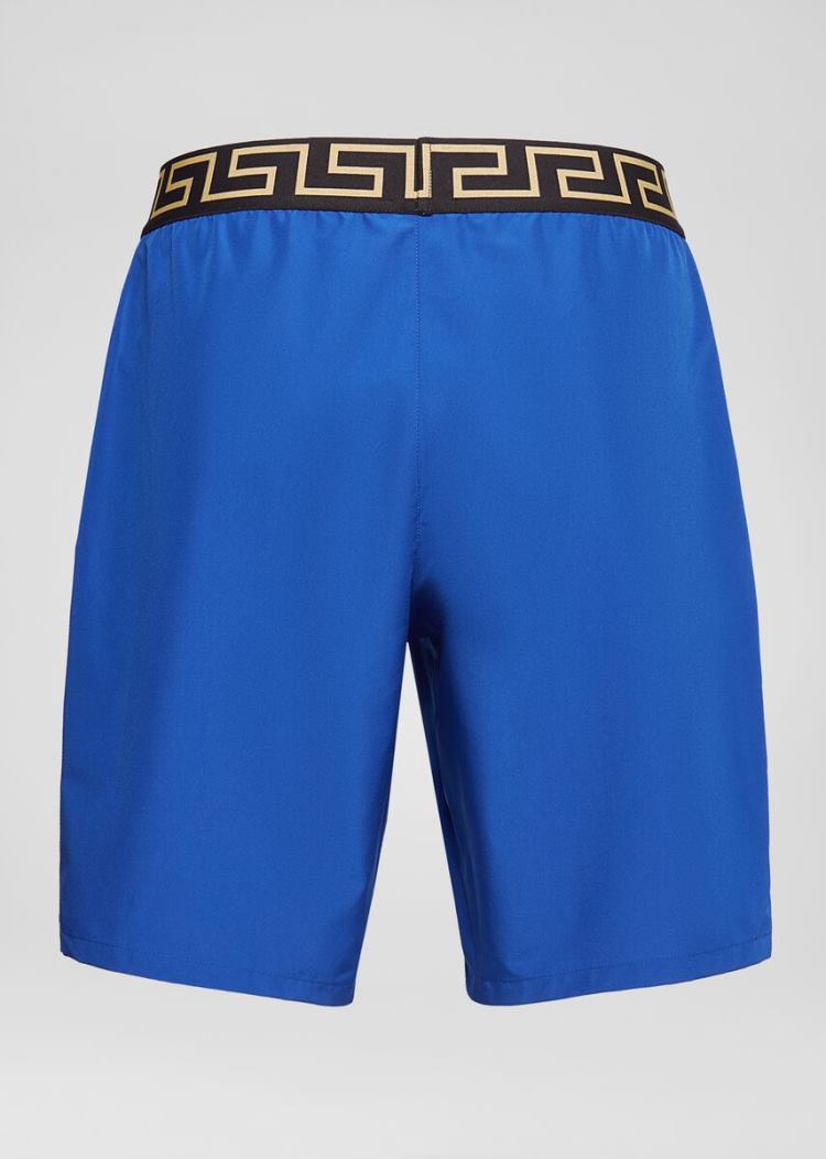 Versace Greca Border Print Swim Trunks μαγιό ανδρικα μπλε | 3OKUMDX