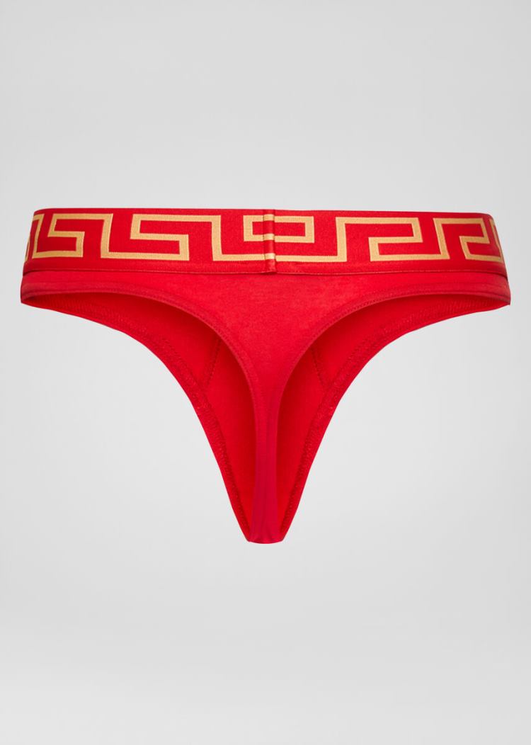 Versace Greca Border Thongs εσωρουχα ανδρικα κοκκινα | NEKA69N