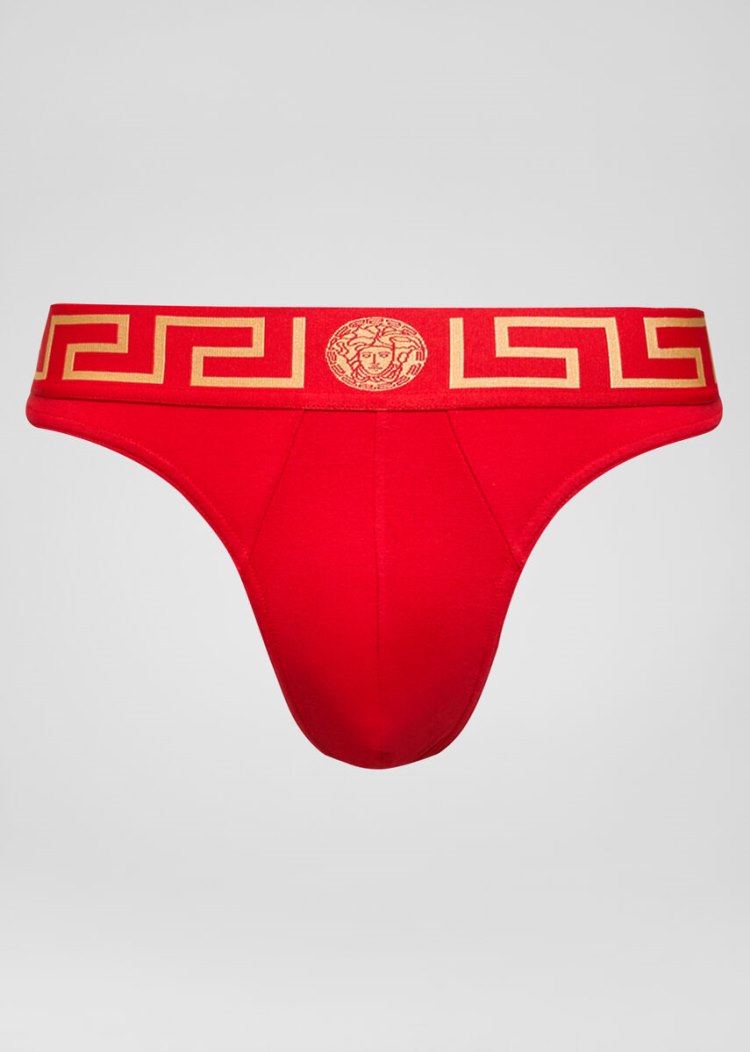 Versace Greca Border Thongs εσωρουχα ανδρικα κοκκινα | NEKA69N