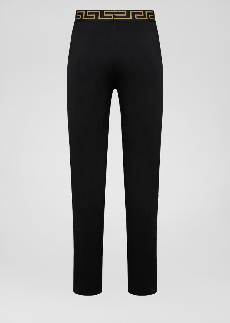 Versace Greca Border Trousers παντελόνι ανδρικα μαυρα | 7TO8OUQ