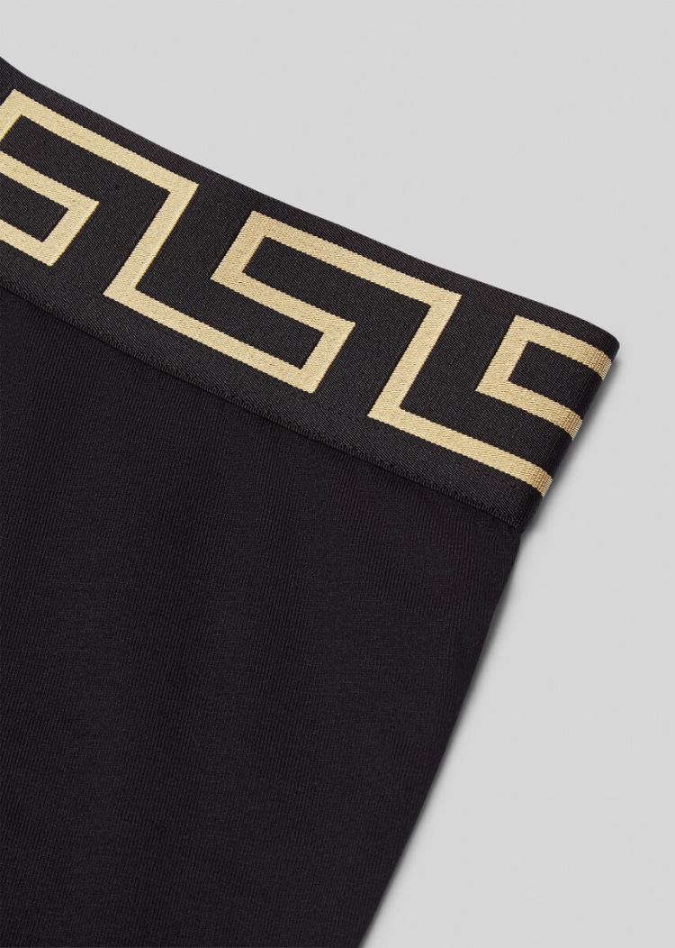 Versace Greca Border Trunks εσωρουχα ανδρικα μαυρα | 56G8LTV