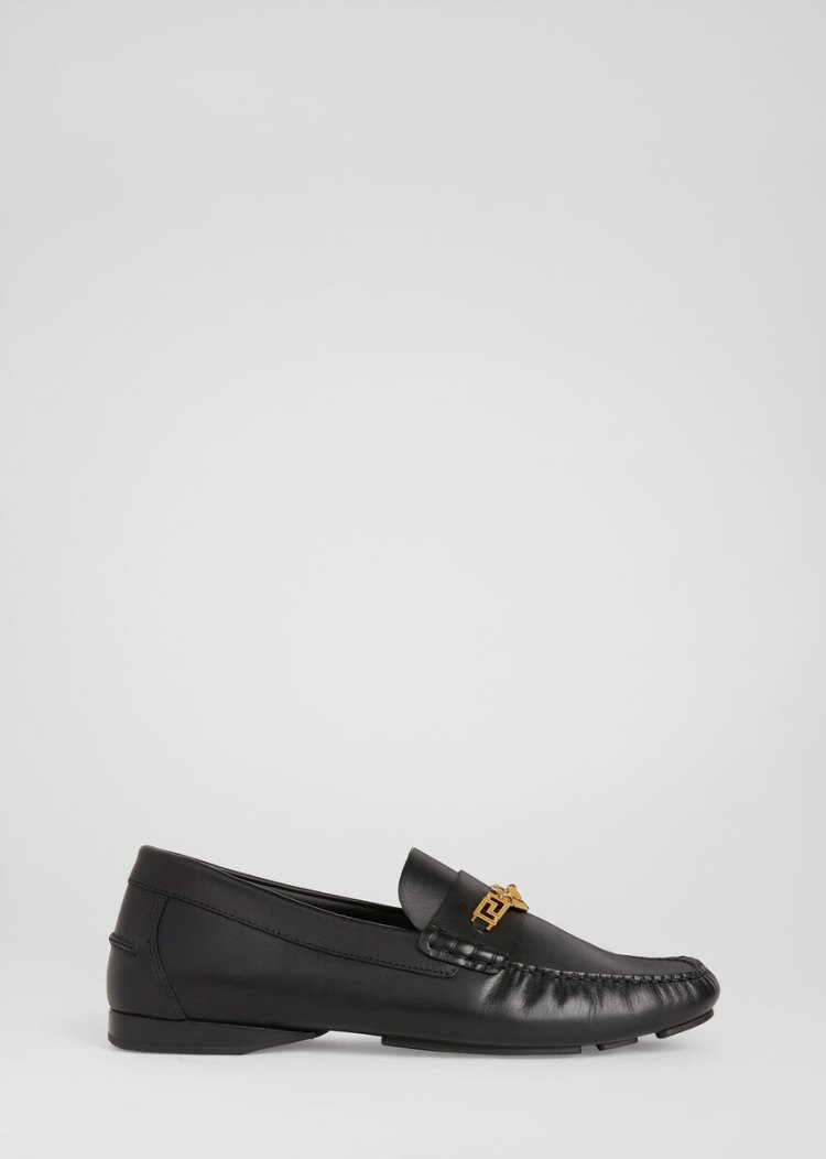 Versace Greca Loafers Loafers ανδρικα μαυρα | SOI8UJC