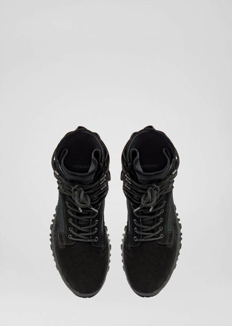 Versace Greca Rhegis Boots μποτεσ ανδρικα μαυρα | B8NF0YM