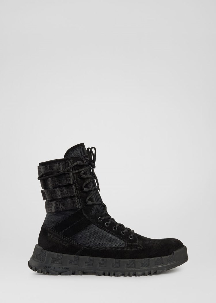 Versace Greca Rhegis Boots μποτεσ ανδρικα μαυρα | B8NF0YM