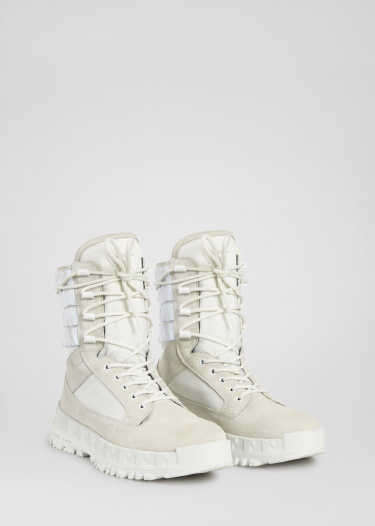 Versace Greca Rhegis Boots μποτεσ ανδρικα ασπρα | CS4IDJC