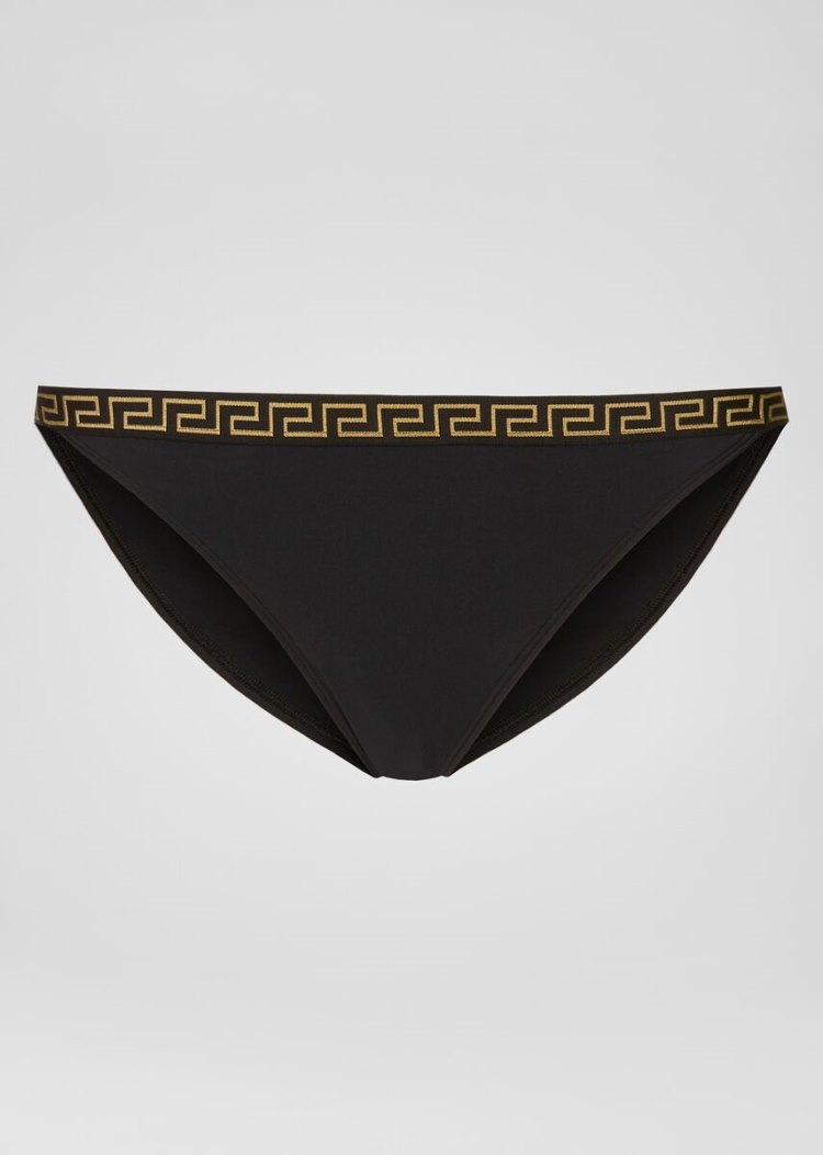 Versace Greca Μπικίνι Briefs μαγιό γυναικεια μαυρα | 6M3J39Q