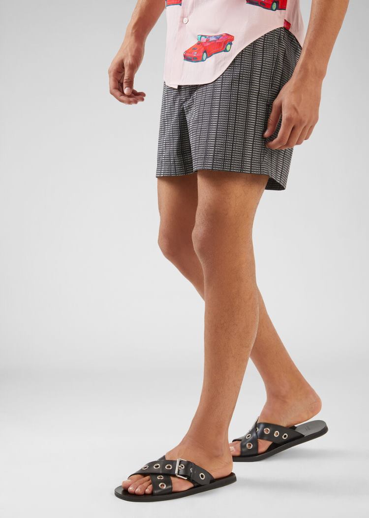 Versace Greek Sandals σανδαλια ανδρικα μαυρα | V68MXV0