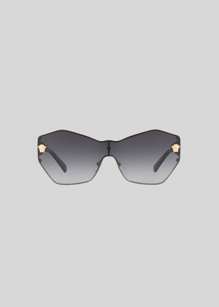 Versace Grey Glam Medusa Shield γυαλια ηλιου γυναικεια γκρι | L4DCBQZ