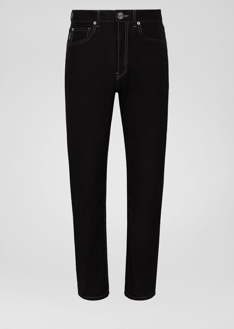 Versace High Waisted Jeans τζιν παντελονι ανδρικα μαυρα | HFZ5H50