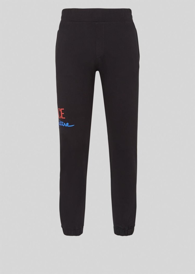 Versace Home Signature Logo Trackpants παντελόνι ανδρικα μαυρα | 51CC2BP