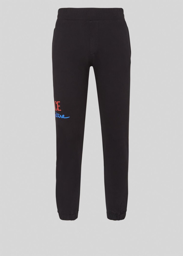 Versace Home Signature Logo Trackpants παντελόνι ανδρικα μαυρα | FSQ30K5