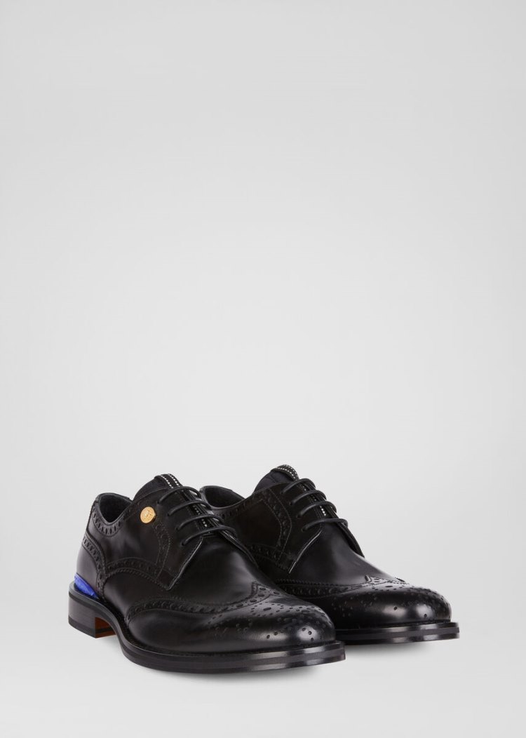 Versace Hyperion Brogues παπουτσια σκαρπινια ανδρικα μαυρα | 2DJ30BG