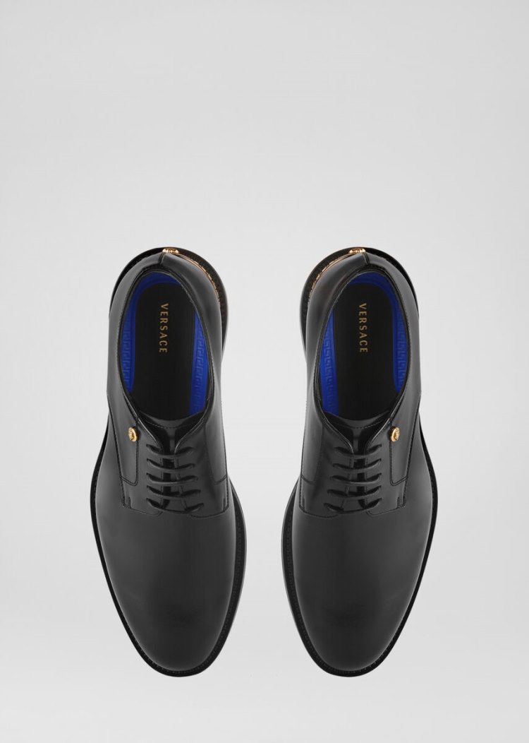 Versace Hyperion δαντελα Up Shoes παπουτσια με κορδονια ανδρικα μαυρα | 95E5T37