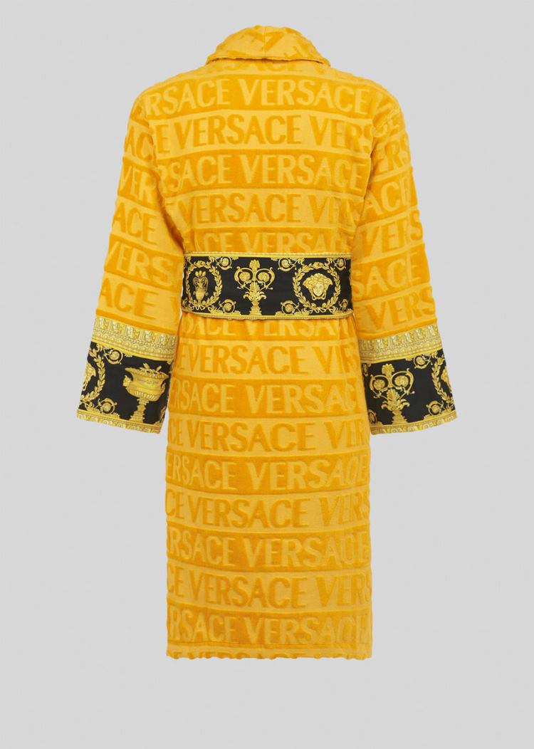 Versace I ♡ Baroque Bathrobe Μπουρνούζια ανδρικα κίτρινα | PNWGNMX