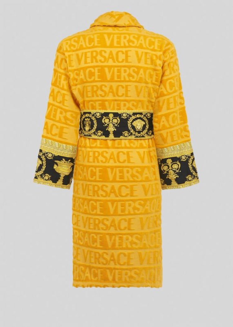 Versace I ♡ Baroque Bathrobe Μπουρνούζια γυναικεια κίτρινα | WSSG73U