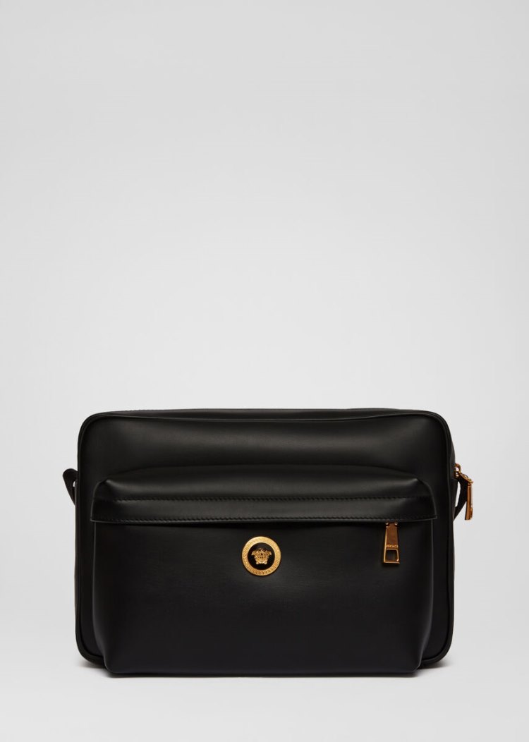 Versace Icon Messenger Bag τσάντεσ tote ανδρικα μαυρα | G1YPFLP