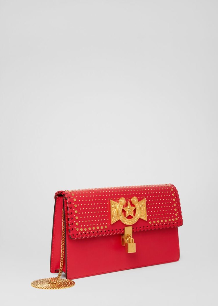 Versace Icon Western Clutch Bag τσάντα clutch γυναικεια κοκκινα χρυσο χρωμα | 8PGZDKX