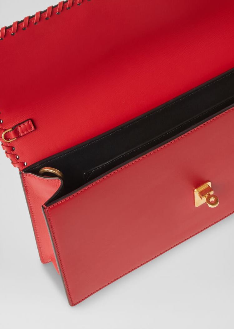 Versace Icon Western Clutch Bag τσάντα clutch γυναικεια κοκκινα χρυσο χρωμα | 8PGZDKX