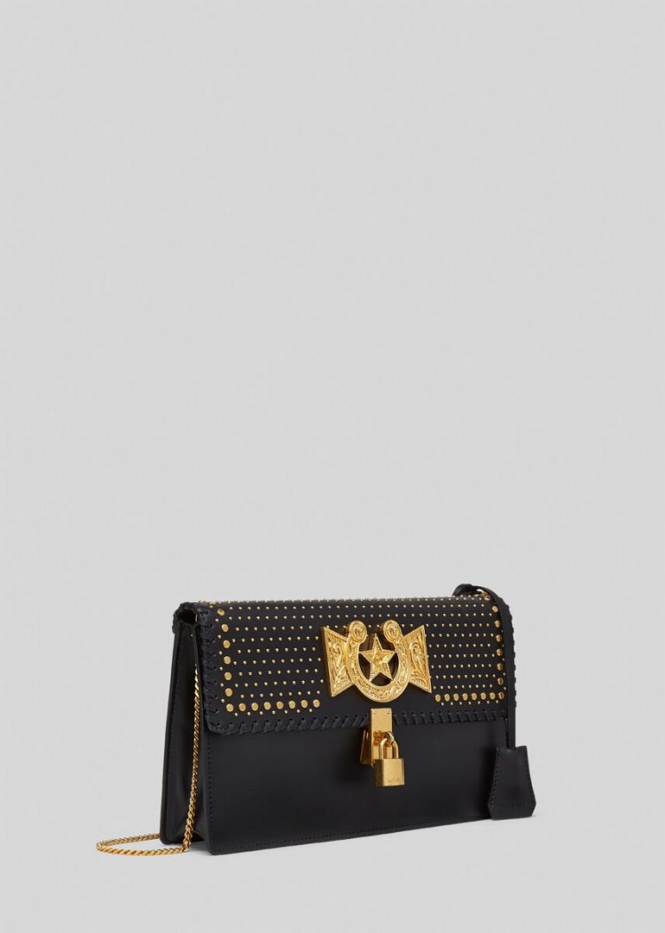 Versace Icon Western Clutch Bag τσάντα clutch γυναικεια μαυρα | VZQ0PZJ