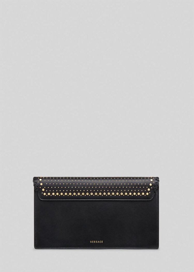 Versace Icon Western Clutch Bag τσάντα clutch γυναικεια μαυρα | VZQ0PZJ