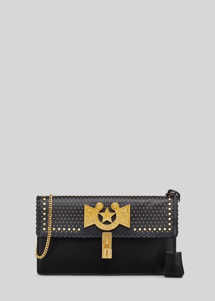 Versace Icon Western Clutch Bag τσάντα clutch γυναικεια μαυρα | VZQ0PZJ